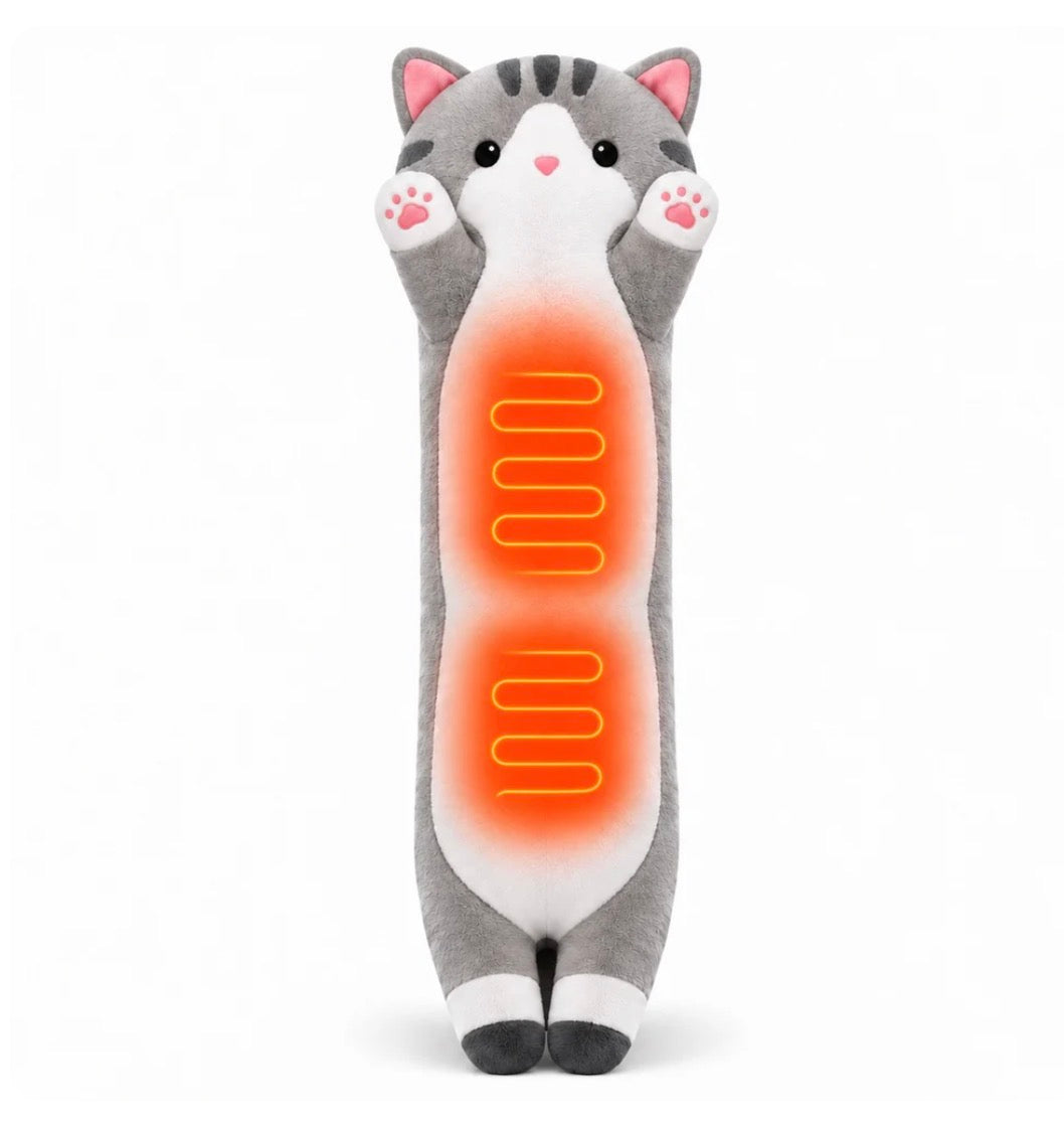 Peluche térmico de gatito para cólicos